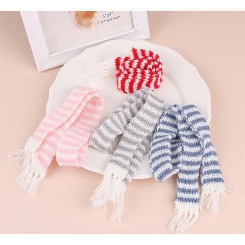 1/6 Dollhouse Miniature Knitting Scarf Ornament DIY Dolls Clothing Accessories