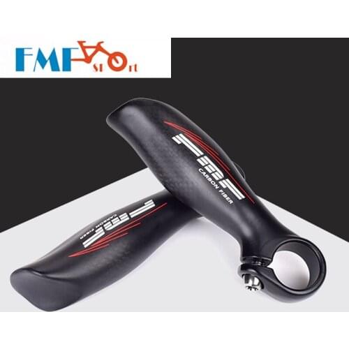 1 Pair Carbon Fiber Bicycle Small Auxiliary Handlebar End Security Bar Handlebar Road Bike Cycling Ultralight Accessories