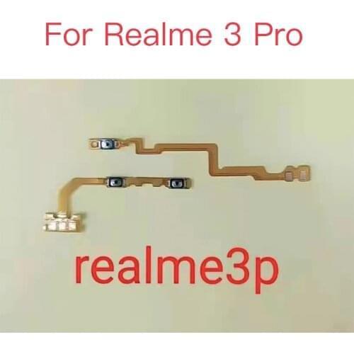 10PCS For Realme 3 Pro Realme3Pro Realme3P Power Volume Button Flex Cable Side Key Switch ON OFF Control Button Repair Part