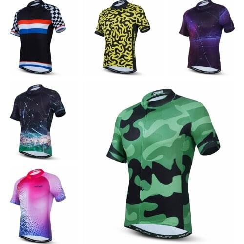 2021 Cycling Jersey Men Summer Short Sleeve Bike Jersey Shirts Top Green Bicycle Jackets Ropa Ciclismo MTB Cycle Clothes Maillot