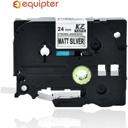24mm Tze SM951 black on matt silver Compatible for Brother P-touch Printers strong stick Laminated Tape Tze-SM951 Tz SM951