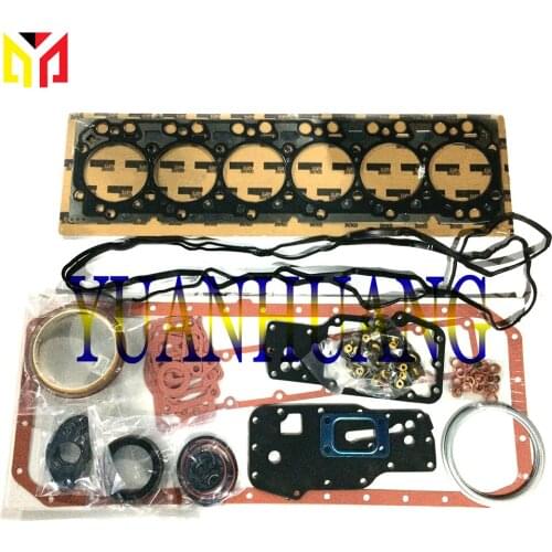 6D107 S6D107 S6D107E-1 QSB6.7 Engine Full Gasket Kit Overhual Set For Komatsu Excavator Tractor Cylinder Head