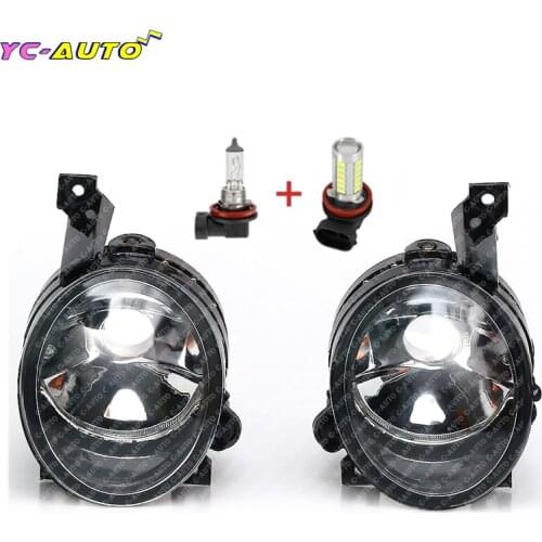 Car Left Right Front Fog Lamp Fog Light With Halogen and LED bulbs For VW Jetta 5 A5 MK5 2006 2007 2008 2009 2010 2011 FogLamp