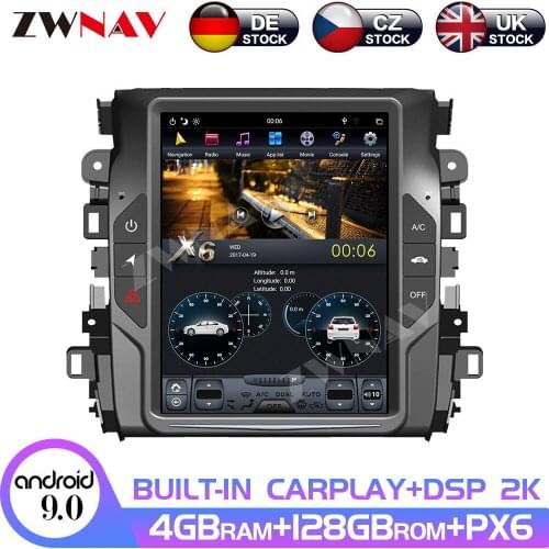 Vertical Screen Android 9.0 6 Core Car Audio GPS Navigation For HONDA AVANCIER 2017+ Stereo Head Unit Multimedia Player Carplay