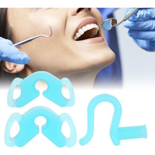 Dental Bite Blocks Soft Silicone Cheek Retractor Orthodontic Oral Care Dental Tools Suitable For Dentist Orthodontic Treatment