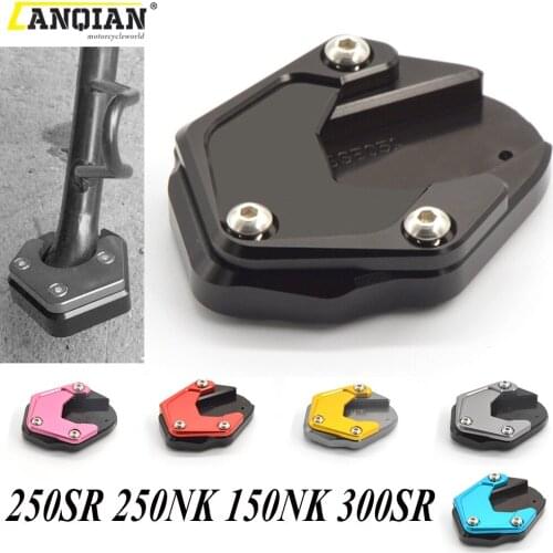 Motorcycle Side Stand Enlarger Plate Kickstand Enlarge Foot shelf Support For CFMOTO 250SR 250NK 150NK 300SR 150 250 300 NK SR