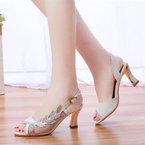Elegant Crystal Heel Sandals Pink Heels Summer Shoes Woman White Sandals Shoes for Woman Sandals High Heels Open Toe Pumps Shoes