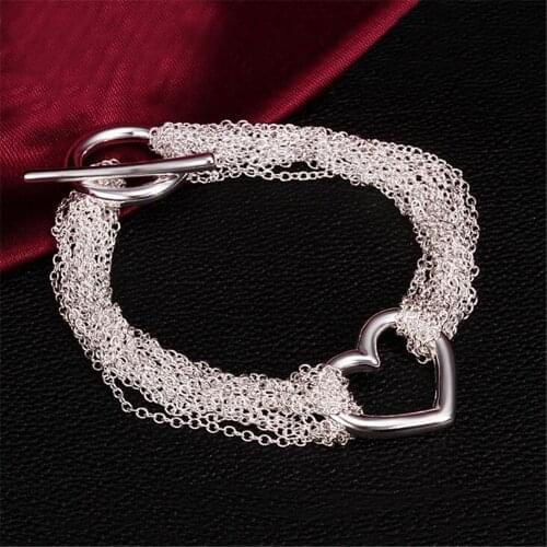 925 Sterling Silver colorLink Chain Bracelet Cute Girls Charm Cubic Zirconia Micro Pave CZ Crystal Bracelet Jewelry S021