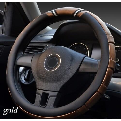 Car Steering Wheel Cover Micro Fiber Leather Antiskid 5 Colors fashion comfortable 36/38/40cm Car accessories Protection For car