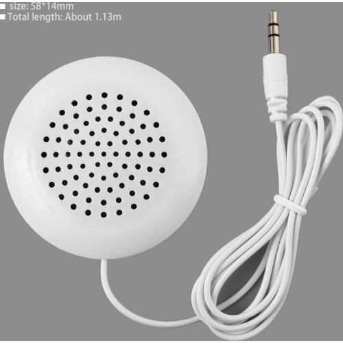 DIY 3.5mm Mini Louder Speakers Music Pillow Stereo Speaker For MP3 Phone For iPhone For iPod Touch CD Sleeping Use