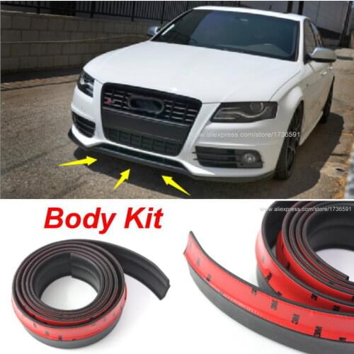 For Audi A5 S5 RS5 2007~2015 Bumper Lip / Front Spoiler Deflector For Car View Tuning / Body Kit / Strip Skirt Stickers