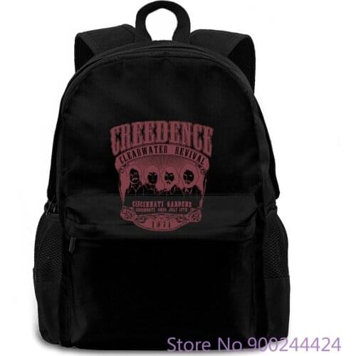 Mens Retro Creedence Clearwater Revival Rock Grey Band NEW Novelty Cartoon Youth women men backpack laptop travel school