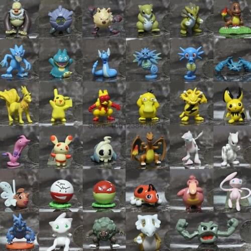 Pokemon Action Figure Gengar Psyduck Model Toy Electrode Manectric Marowak Muk Doll Collections Elf Figurine Table Ornament