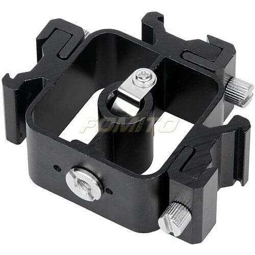 Fomito Metal Three Hot Shoe Mount Adapter Flash Holder Bracket for Nikon for Canon for Pentax for YONGNUO Flashlight Speedlite