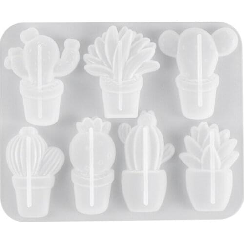 DIY Resin Jewelry Molds Cactus Handcraft Epoxy Jewelry Tools Silicone Resin Tools