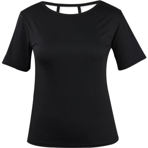 Harajuku Tshirt Women Summer Streetwear Solid Black Top Tee Backless Strap Short Sleeve Loose Sexy T-shirt