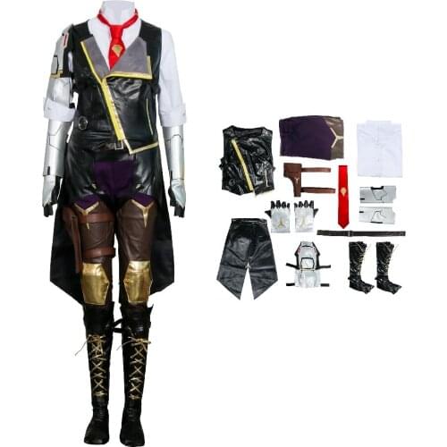 Hero Ashe Cosplay Costumes for Adult Women for Game Overwatch OW Elizabeth Caledonia Ashe Full Suit Halloween Cosplay Set