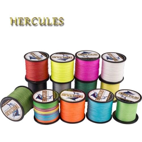Hercules 15 Colors Fishing Line 8 Strands Carp Fishing Cord 300m 100% PE Pesca Braided Line Wire Peche Strong 10-300LB Fishing