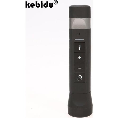 Kebidu Portable Bluetooth Speaker Multifunction Stereo Speakers with Flashlight Music Torch Bike Battery Bank Bike For Sport