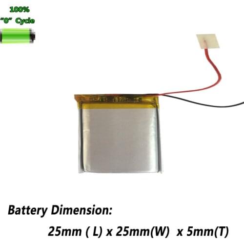 Li-polymer 220mAh 502525 Battery For GPS Bluetooth Speaker Recorder PDA DVR DIY MP4 GPS Batterie Bateria Accumulator AKKU