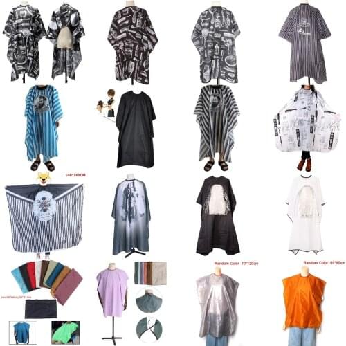 Hair Cut Cloak Umbrella Cape Cut Cloak Pattern Cut Hair Tarpaulin Salon Barber Dress Robe Shawl Hairdressing Shawl Beauty Apron