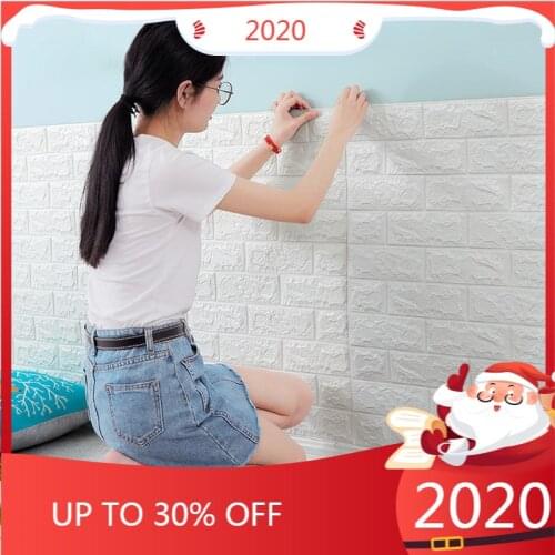 PE Foam 3D Wall Stickers Brick Pattern self-adhesive Room decoration Home For wall stickers kids rooms Bedroom TV Backdrop Decor