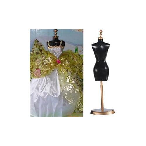 New Fashion Display Holder For Toy Doll Dress Clothes Gown Mini Stand Mannequin Model