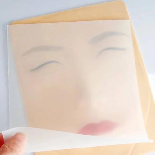New Blank Silicone Tattoo Practice Skin Permanent Makeup Transparent Eyebrow Practice Skin Pad For Microblading Accessories