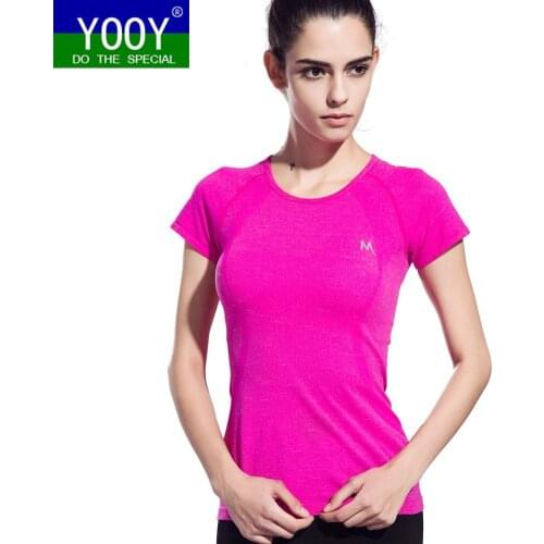 New Style Yoga Stripes top Gym Compression Women Sport T-shirts Dry Quick Running Short Sleeve Fitness Womens Clothes Tees tops