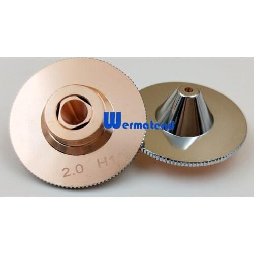 Wermatend 30pcs/lot Fiber laser cutting nozzles Original Raytools new nozzle Diameter32 H15 M14 double nozzles Free shipping