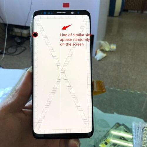 Original With Defect S9+ LCD For SAMSUNG Galaxy S9 G960 S9 Plus G965 LCD Display and Touch Screen Digitizer with Frame Assembly