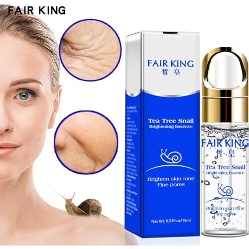 FAIR KING Snail Anti Aging Face Serum Hyaluronic Acid Whitening Anti-wrinkle Shrink Pores Moisturizing Brightening Essence