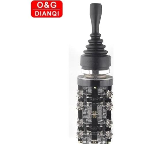 Industrial Joystick Switch 30mm 8NO 4Position Joystick Controller Momentary Cross Rocker Switch Spring Return Switch