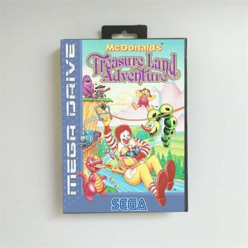 McDonalds Treasure Land Adventure - EUR Cover With Retail Box 16 Bit MD Game Card for Sega Megadrive Genesis Video Game Console