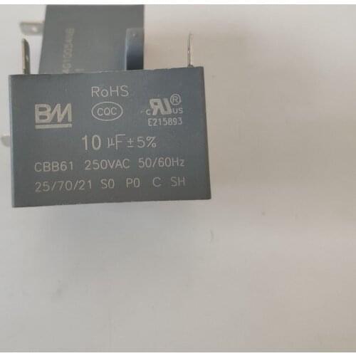 5PCS 100% Home furnishings Start capacitor CBB61 10uF 250V