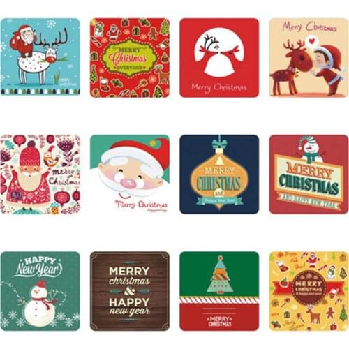 Merry Christmas Snowflake Hope Tree Decorative Stickers Adhesive Stickers DIY Decoration Diary Stationery Stickers Children Gift