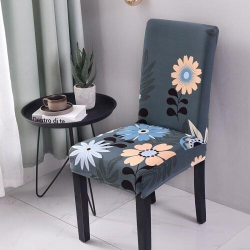 Modern Removable Stretch Chair Cover Spandex Elastic Print Chair Cover Anti Dirty Dining Chair Cover For Wedding Restaurant Hote