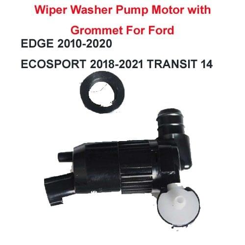 Wiper Front Windscreen Wiper Washer Pump Motor with Grommet For EDGE 2010-2020 ECOSPORT 2018-2021 TRANSIT 14 Twin Water Outlet