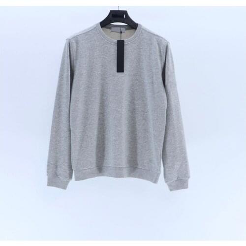 Spring Mens Simple Badge Sweatshirt