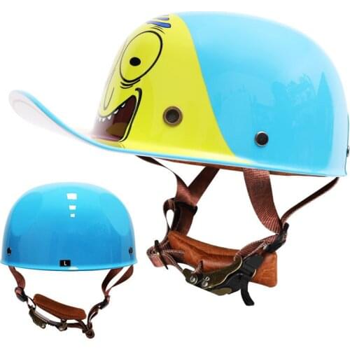 Adult Open Face Half Helmet Moto vintage Retro Riding Helmet Motorcycle Motorbike Biker Riding Crash Scooter Protective Gear