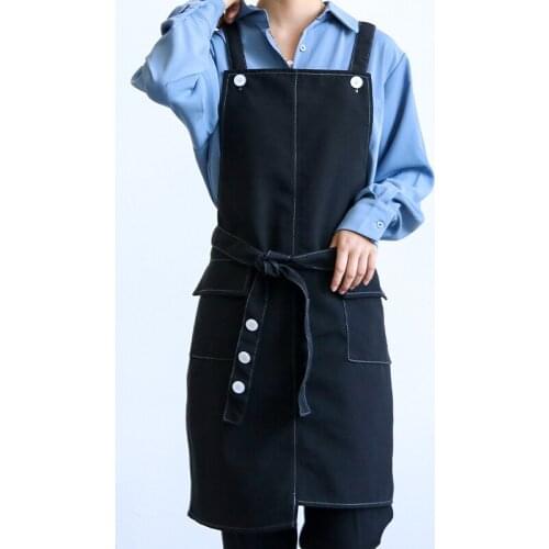Waterproof apron custom logo printing kitchen baking household men and women fashion summer commercial flower shop overalls