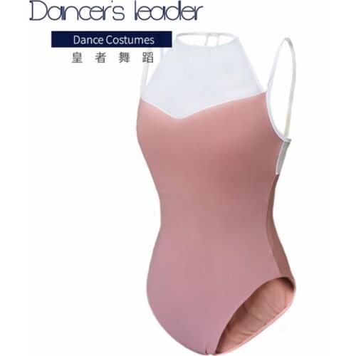 High-end custom ballet Leotard for womens exercise clothes mesh halter gymnastics Leotard actress dance clothes