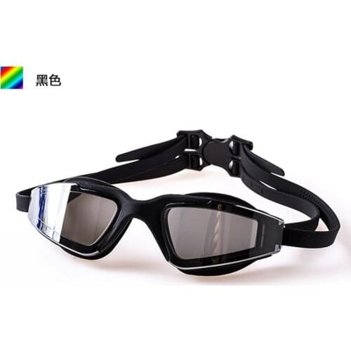 High Quality Plating Box Goggles for Both Men and Women Waterproof Anti-Fog Swimming Goggles (Diving Mask