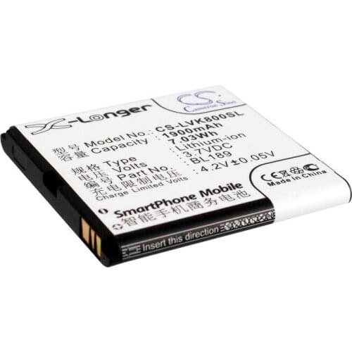 Cameron Sino Mobile SmartPhone Replacement Li-ion Battery 1900mAh For BL189 Lenovo K800 Free Tools