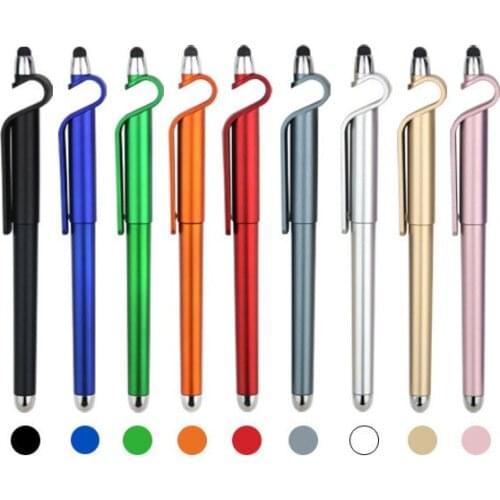 100pcs/lot Multifunctional mobile phone touch screen bracket pen advertising school office business conference gift gel pen