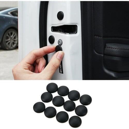 12pcs/Lot Car Door Lock Screw Protector Cover For FIAT 500 Tipo Punto Freemont Cross Coroma Panda Idea Palio Fastback Fullback