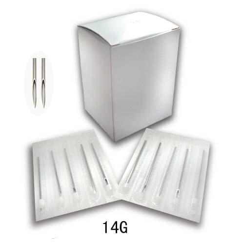 200pcs free shipping 14G 1.6mm body piercing needles body jewelry Sterilized Disposable Body Piercing Needles