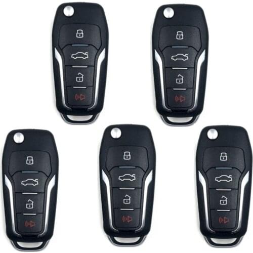 5PCS/lot XKFO00EN Wire Universal Remote Key 3 Buttons English Version for VVDI Key Tool Fit Several Cars