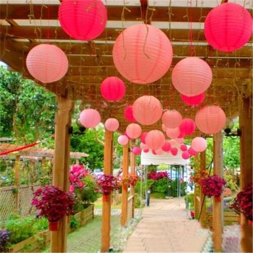 6 '' (15cm) 10Pcs/lot Chinese paper lantern, round lamp, Wedding Decoration glim, festival birthday party decoration Lampion