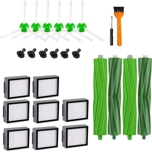 AD-For I7 Replacement Part Filter,Compatible With Irobot Roomba I7 I7+/I7 Plus E5 E6 E7 Series Vacuum Cleaner,8Pcs Hepa Filter+6